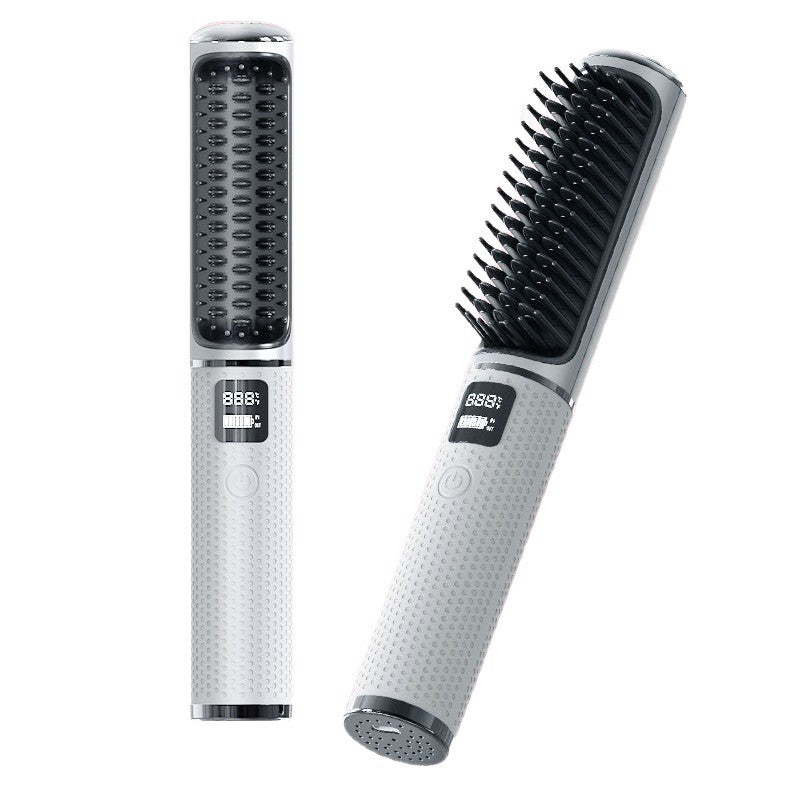 Mini Wireless Rechargeable Hair Straightener and Curling Iron