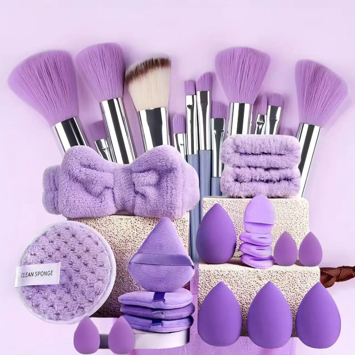 Professional Makeup Brush and Sponge Set