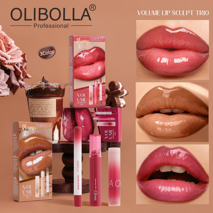 Lip Makeup Set with Liner Gloss and Lipstick