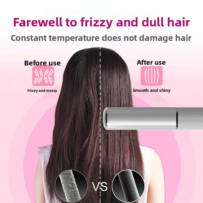 Mini Wireless Rechargeable Hair Straightener and Curling Iron