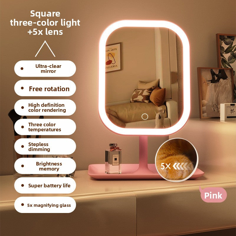 Smart LED Makeup Mirror with Adjustable Lighting