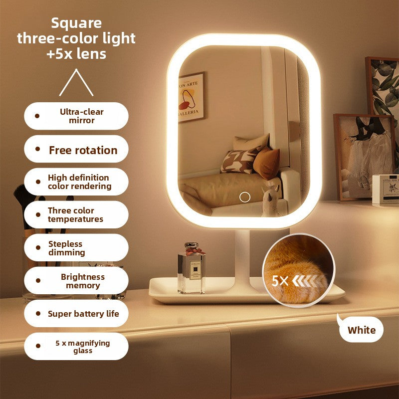 Smart LED Makeup Mirror with Adjustable Lighting