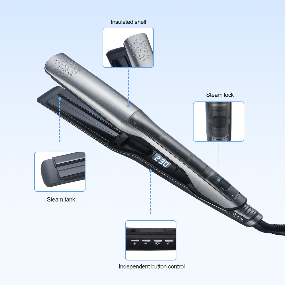 Steam Hair Straightener with Water Tank Great for Protecting Against Heat Damage