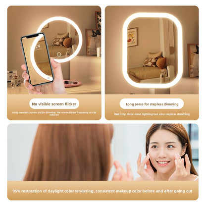 Smart LED Makeup Mirror with Adjustable Lighting